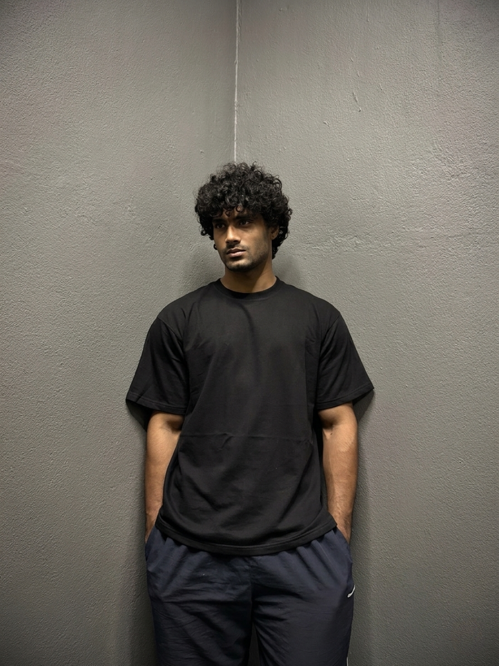 Premium plain black oversized tshirt