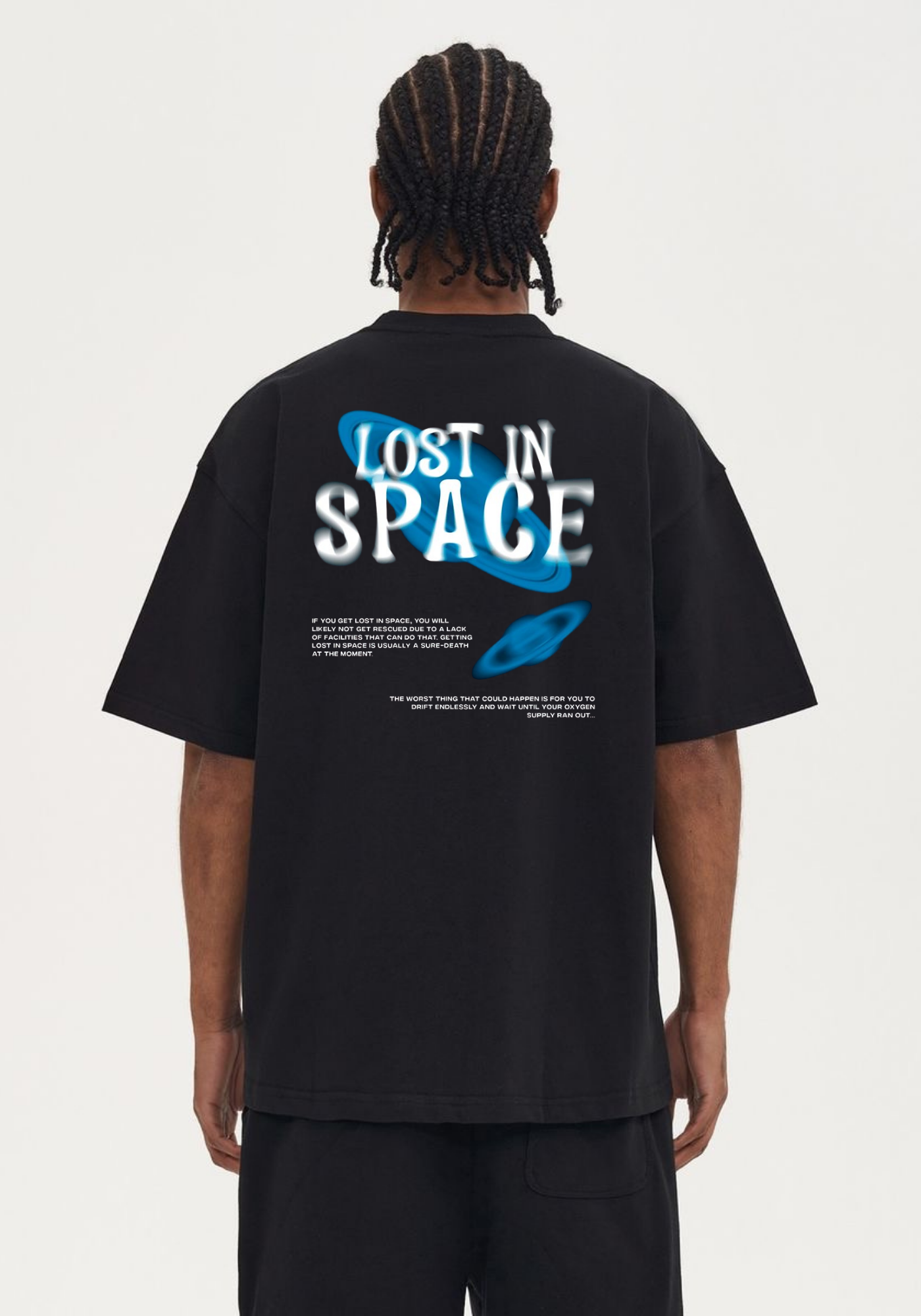 Lost In Space Oversized T-Shirt Unisex | Aesthetic Streetwear Graphic Tee