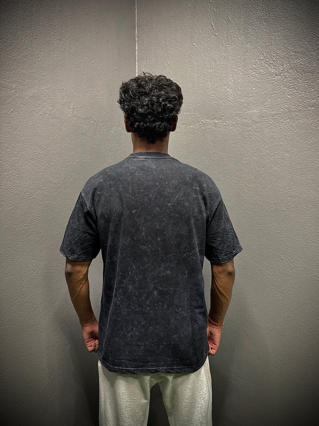Acid Wash Oversized Tee | Unisex Black