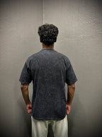 Acid Wash Oversized Tee | Unisex Black