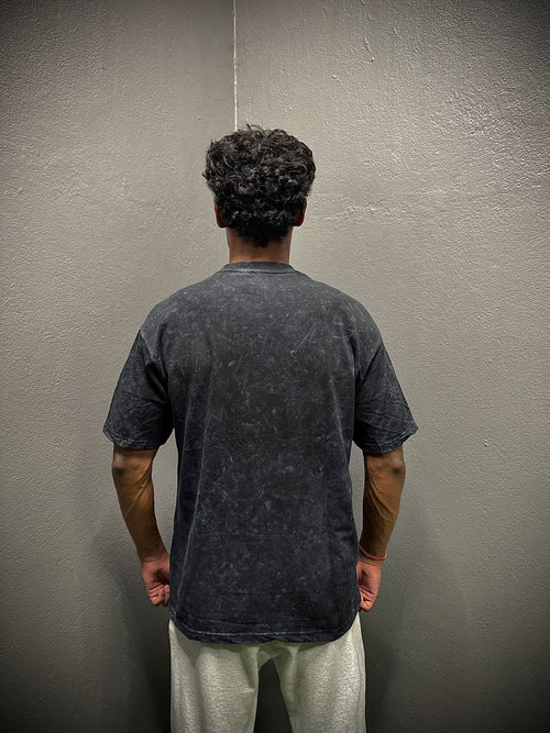 Acid Wash Oversized Tee | Unisex Black