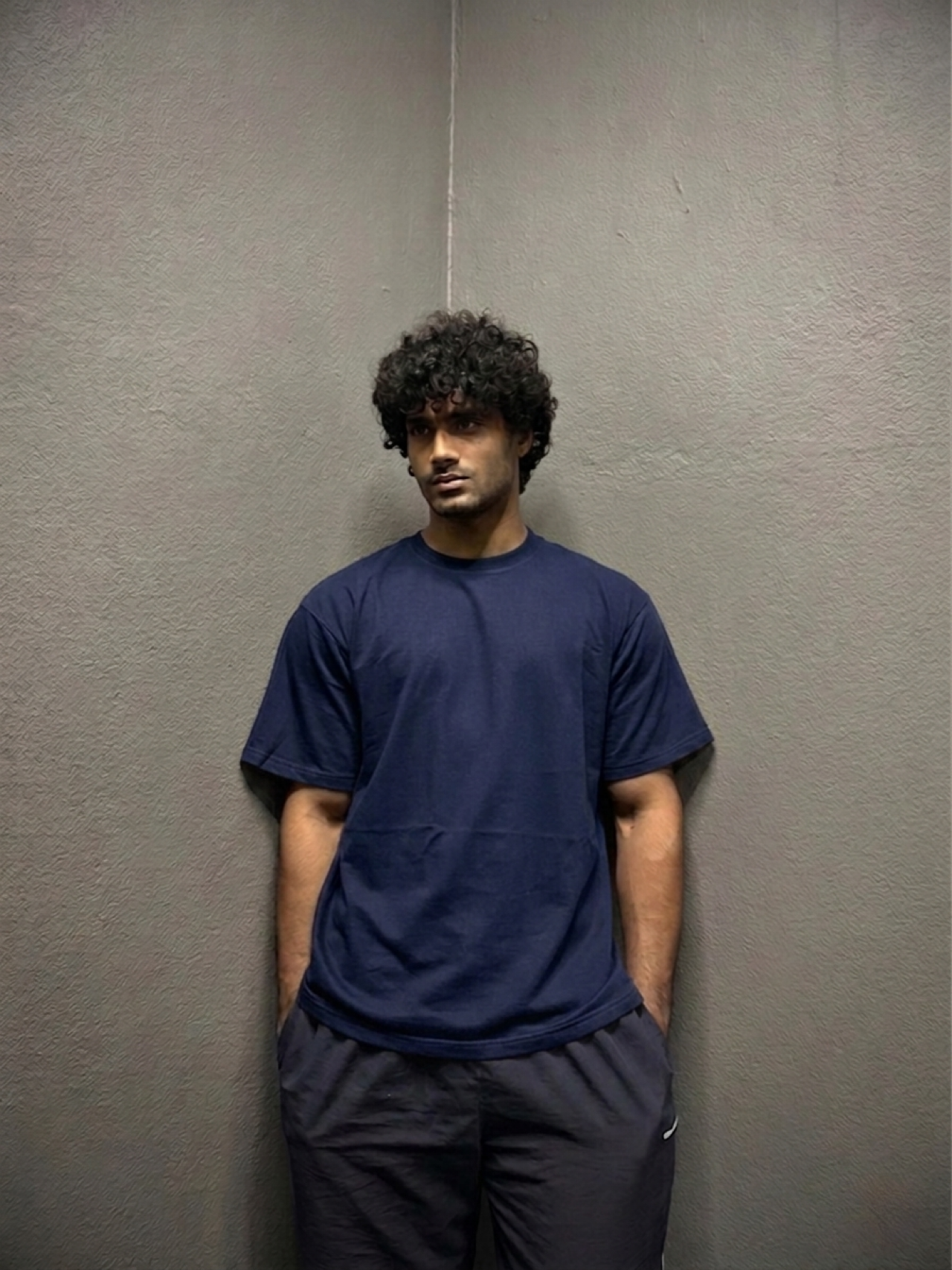 Premium plain navy blue oversized Tshirt