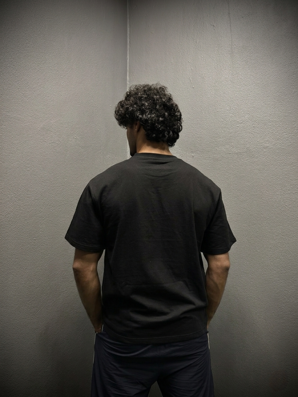 Premium plain black oversized tshirt