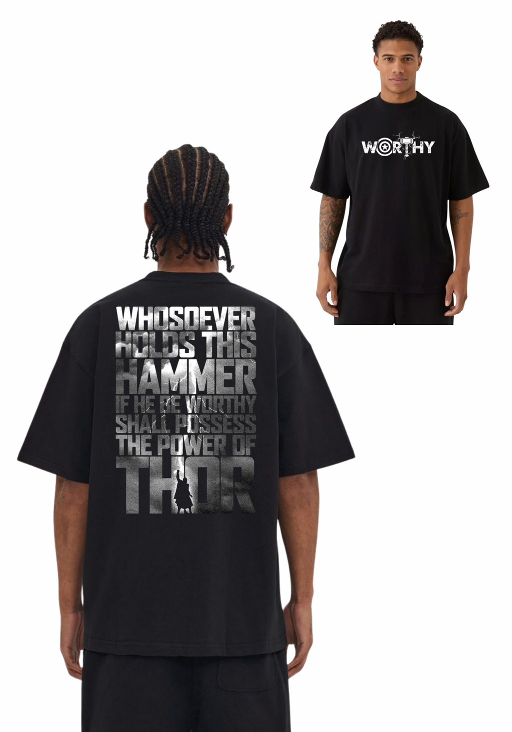 Marvel Thor black oversized tee | Unisex