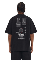 Futuristic Streetwear Graphic Oversized Tee Unisex